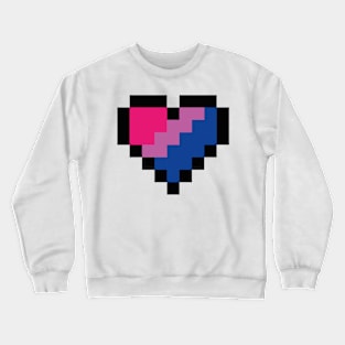 Bisexual heart Crewneck Sweatshirt